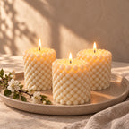 Sophie kaarsen met pareltjes brandend – 7th Candle